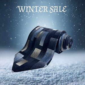 MEN'S NECKTIE - ARROW { TOTAL LENGHT: 58 " } BLACK, BROWN & SILVER SHADE